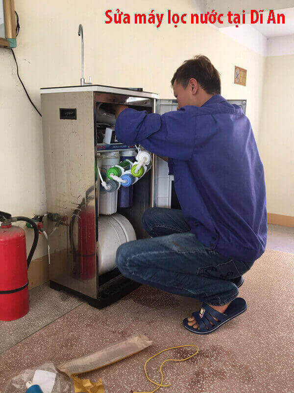 Sửa máy lọc nước tại nhà dĩ an giá rẻ